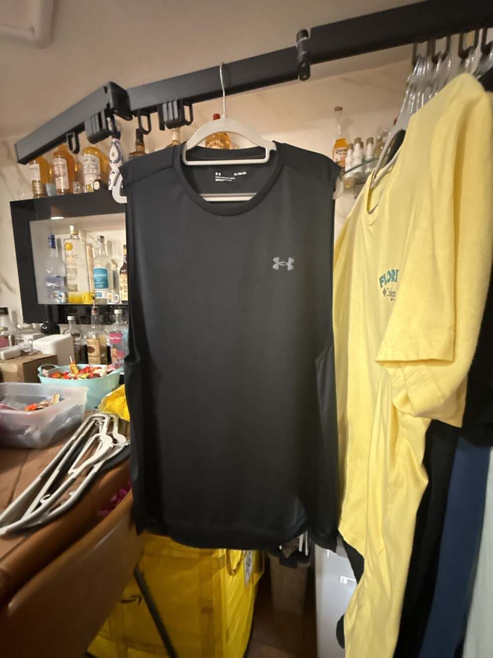 Under Armour Velocity Muscle Tank Top Black Size XL